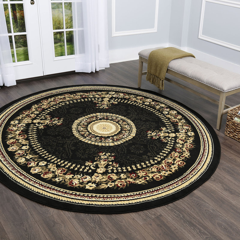 Gossard Floral Indoor Rug, Round 7'10"