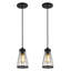 Ensemble de 2 lanternes suspendues 2 lumières