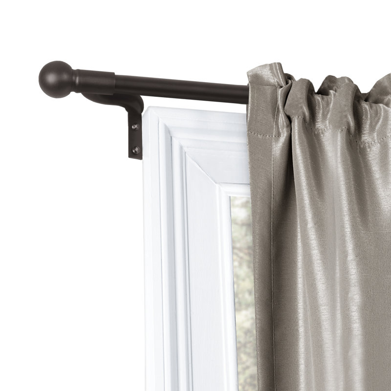 Oil Rubbed Bronze Adjustable Café Window Rod 18-48 Inches