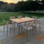 La Jolla Rectangular Dining Table W/Teak Top-270937495