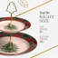 Christmas Tree TARTAN TIERED SERVER 10"