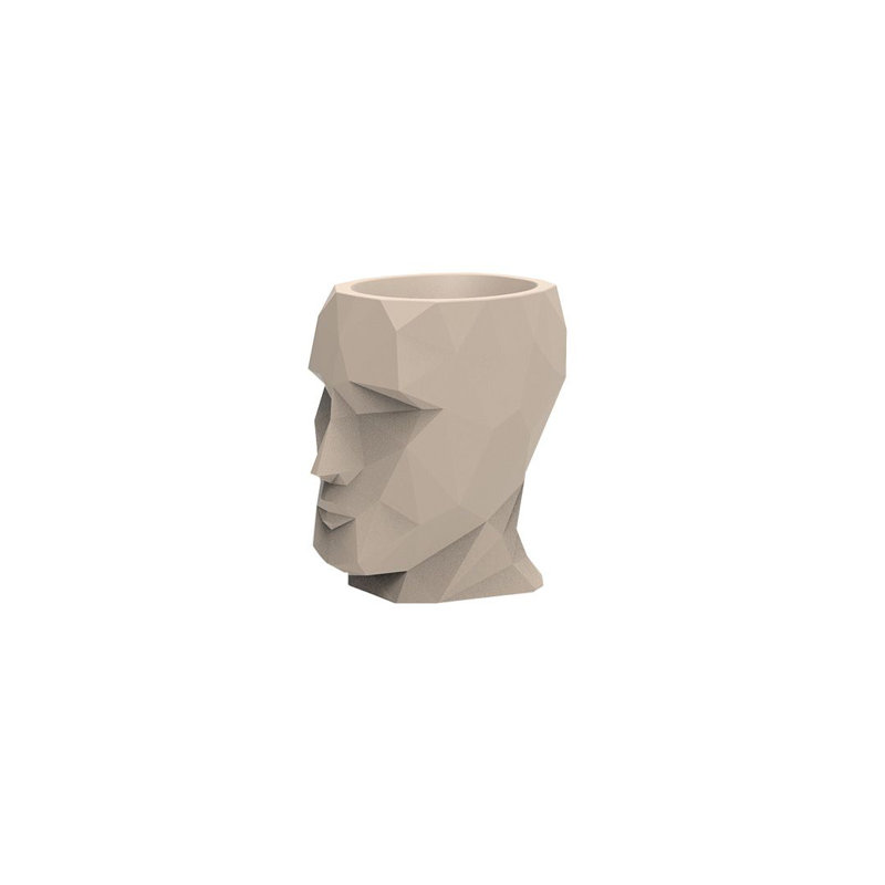 Adan Resin Statue Planter, Cream, 16.5" H x 11.75" W x 16.25" D