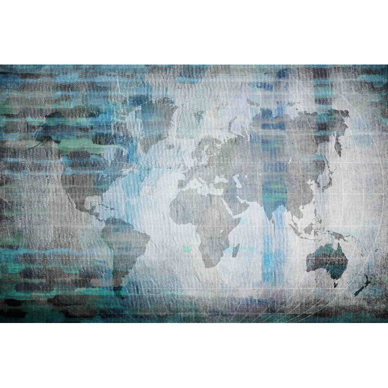 «The World In Blue» par Parvez Taj, reproduction sur toile tendue, H 24 po x l 36 po x P 1,5 po
