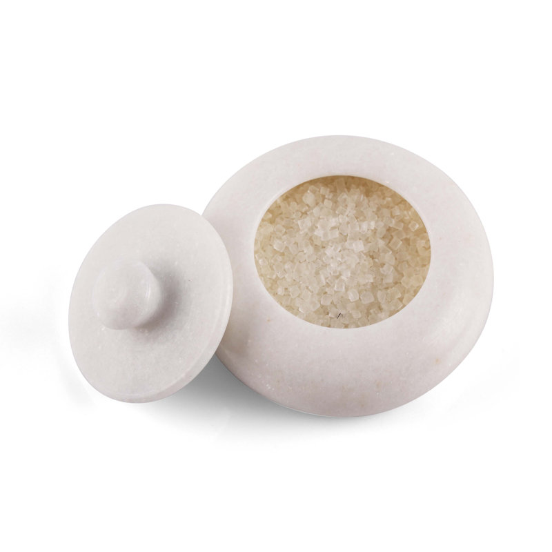Ensemble salière et poivrière en marbre INOX Artisans