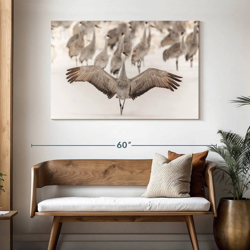 Crane King, 32" H x 48" W