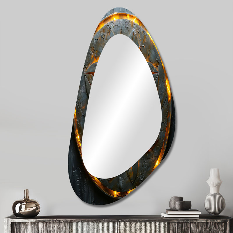 Butterworth - Abstract Geometric Modern Asymmetrical Decorative Wall Mirror