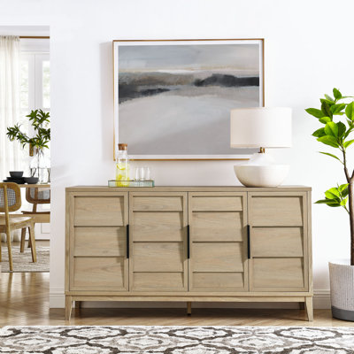 Buffet 4 portes Sinya en chêne clair