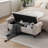 Velvet/Linen Upholstered Storage Bench With Segmented Storage Compartments-413202372