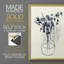 Vase floral indigo I - impression encadrée de qualité supérieure - prêt à être accroché - aucun clou requis - aucun clou requis-1000417606-1000417604