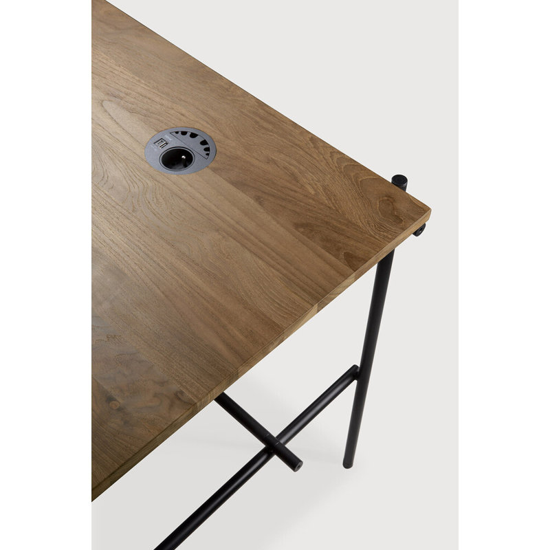 Oscar Solid Wood Writing Desk, 30" H x 55.5" W x 28" D