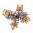 26" Wide Pine Branch Valley View 4 Light Chandelier