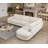 Modern Style Wedge Chaise Sectional-739404634