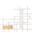 White+Gold Geometric Wall Accessory - 31.7X1.6X23.6", Modern Bedroom Decor Style White+Gold, Home Look