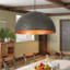 Luminaire suspendu pour îlot de cuisine à 1 lumière à intensité variable Lodi-217563317
