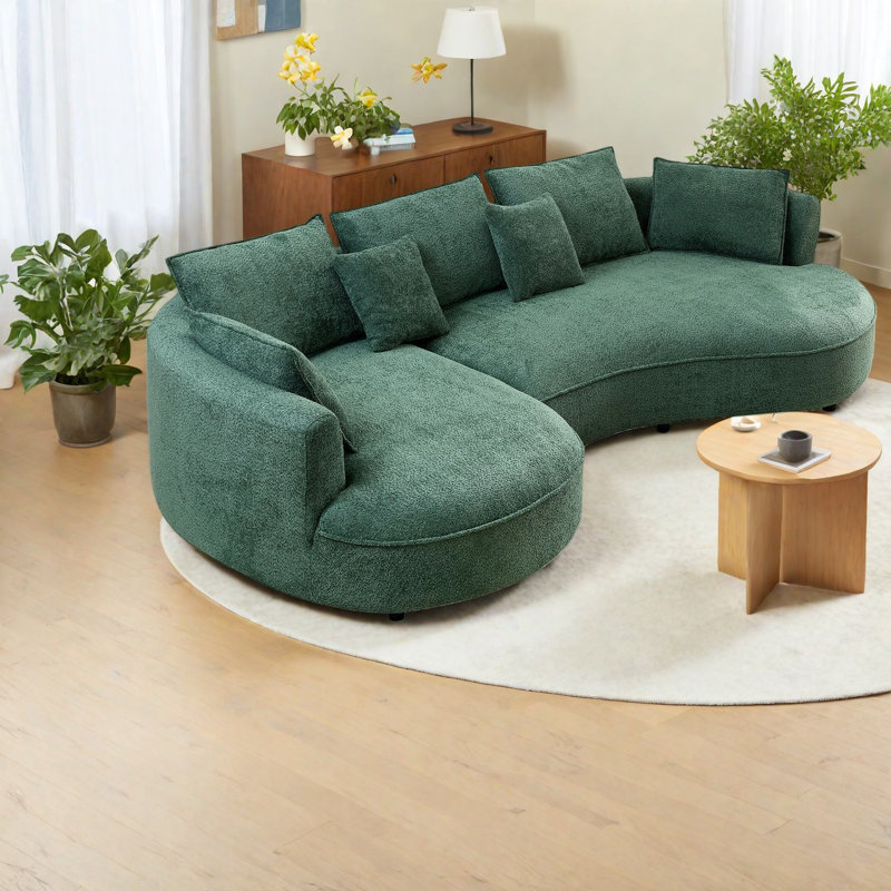 Canapé modulaire courbé surdimensionné pour la maison