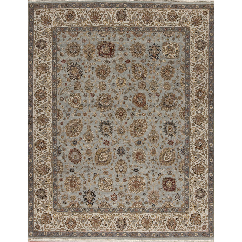 Cote D’Azure Hand Knotted Wool Area Rug, Rectangle 12' x 15'