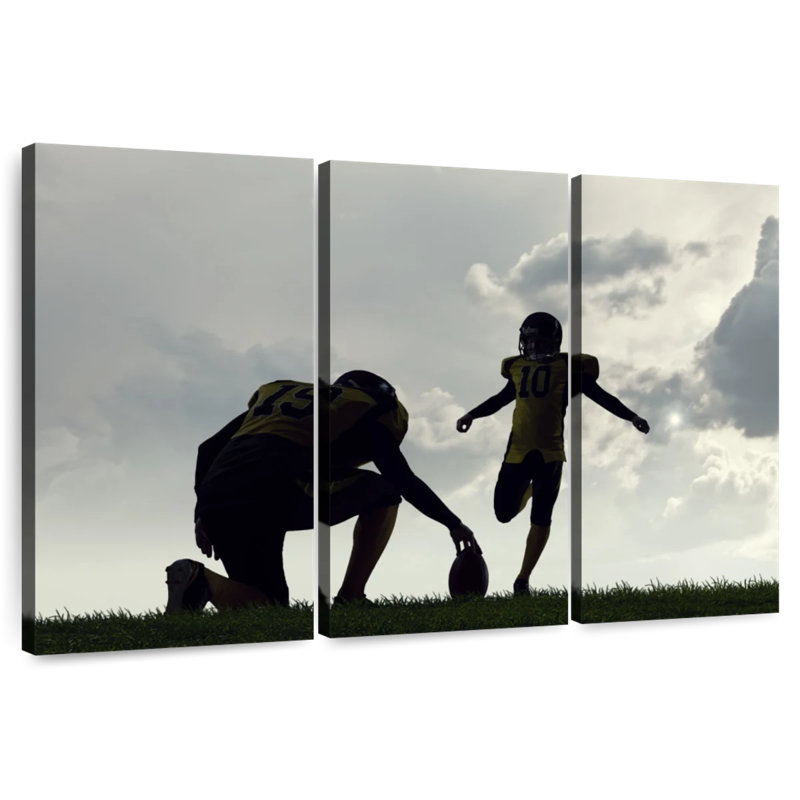 Silhouette de football Sirci, H 24 po x l 38 po