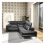Canapé modulaire inclinable Zander - Polyuréthane noir