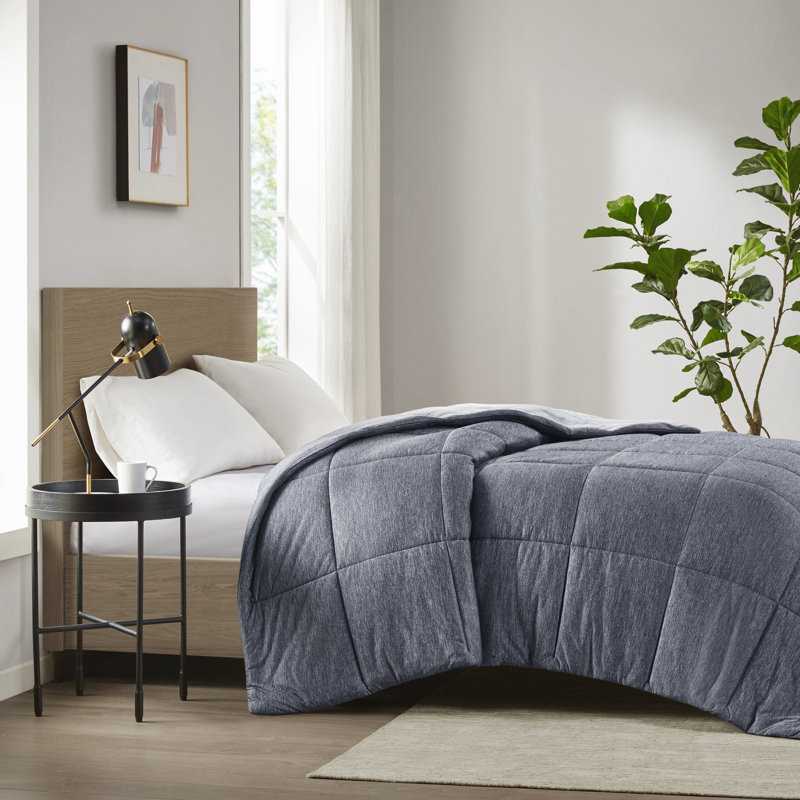 Sleep Philosophy Comfort Cool Jersey Knit Navy Down Alternative Twin/Twin XL Comforter, Twin/Twin XL Comforter, Navy