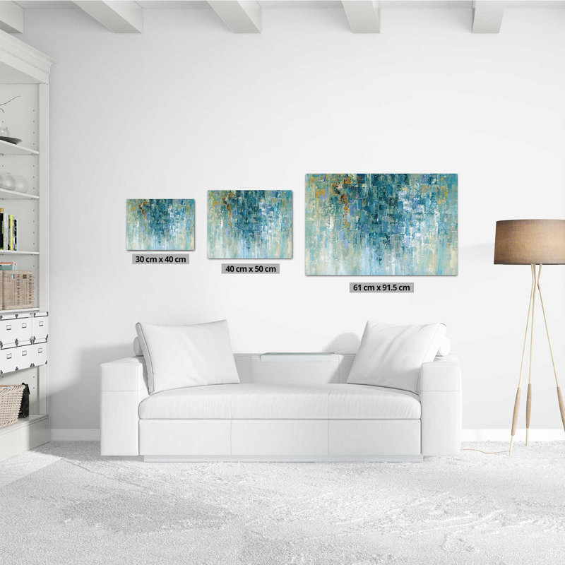 I Love the Rain 1 Piece Painting, 40cm H x 50cm W x 1cm D