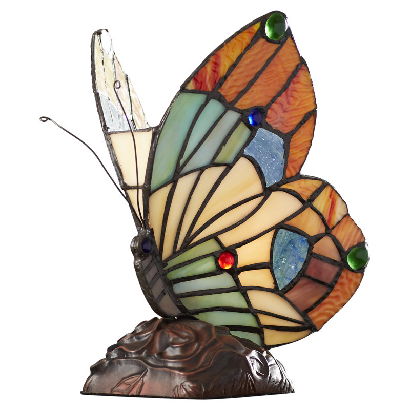 Ampoule fantaisie en verre d’art lumineux 10 po lucasta papillon