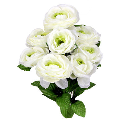 Ensemble de 8 renoncule à fleurs artificielles