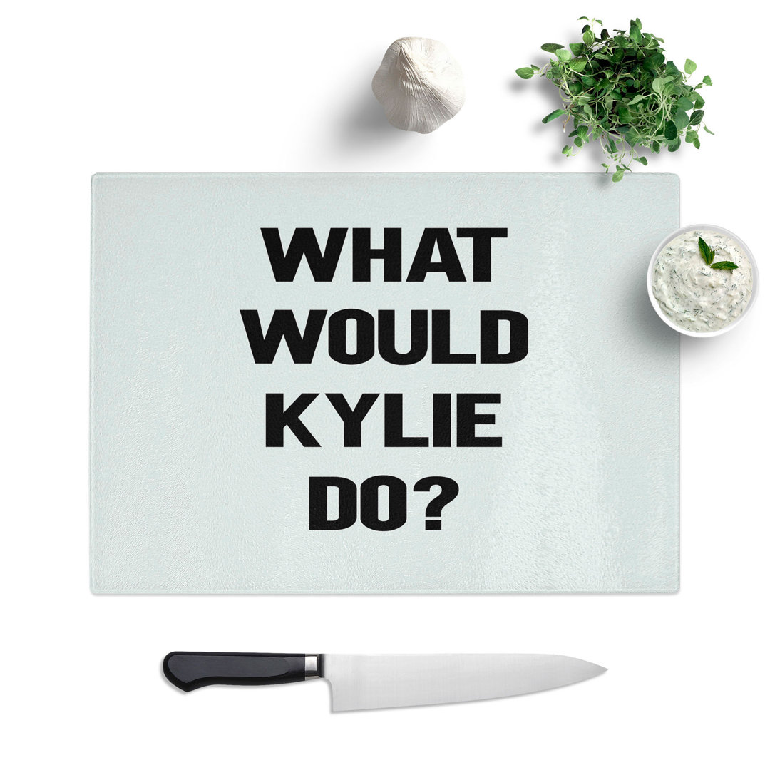 Kylie Typography Chopping Board