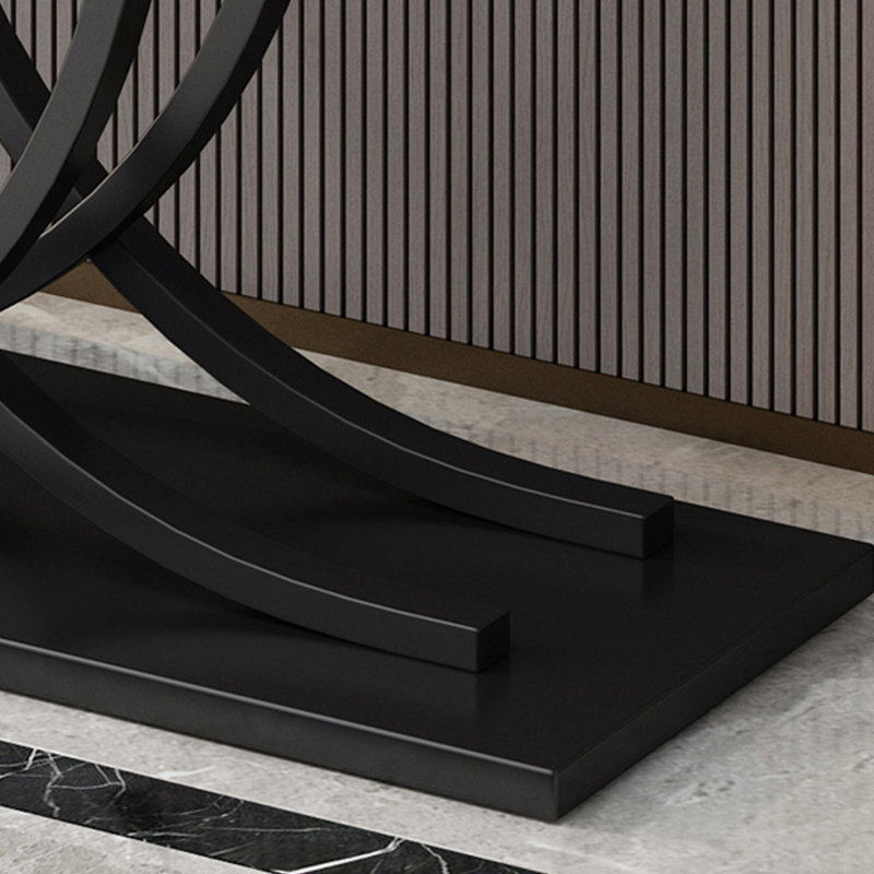 Console Table, 31.5" H x 47.2" W x 11.8" D, Black