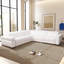 Canapé modulaire inclinable Yohan - Boucle blanche