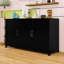 Buffet en bois avec armoire et tablettes