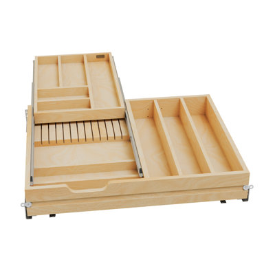 Rev-A-Shelf Maple Two-Tier Combo Drawer System w/BLUM Soft-Close, 4WTCD-30HSC-1