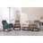 Modern Rocking Chair, with Wood Legs and Side Pocket