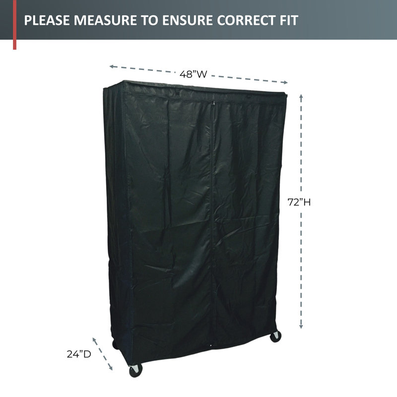 Housse pour étagère de rangement Terrest, H 72 po x l 48 po x P 24 po