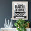«Bath Time», art textuel sur toile-453051481-453051483