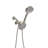 Multi Function Dual Shower Head  Shower System With 4.7" Rain Showerhead, 8Function Hand Shower, Brushed Nickel