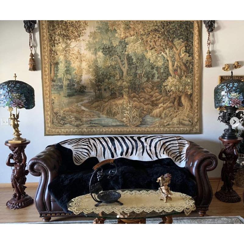 Tapis brun / noir Annecorinne