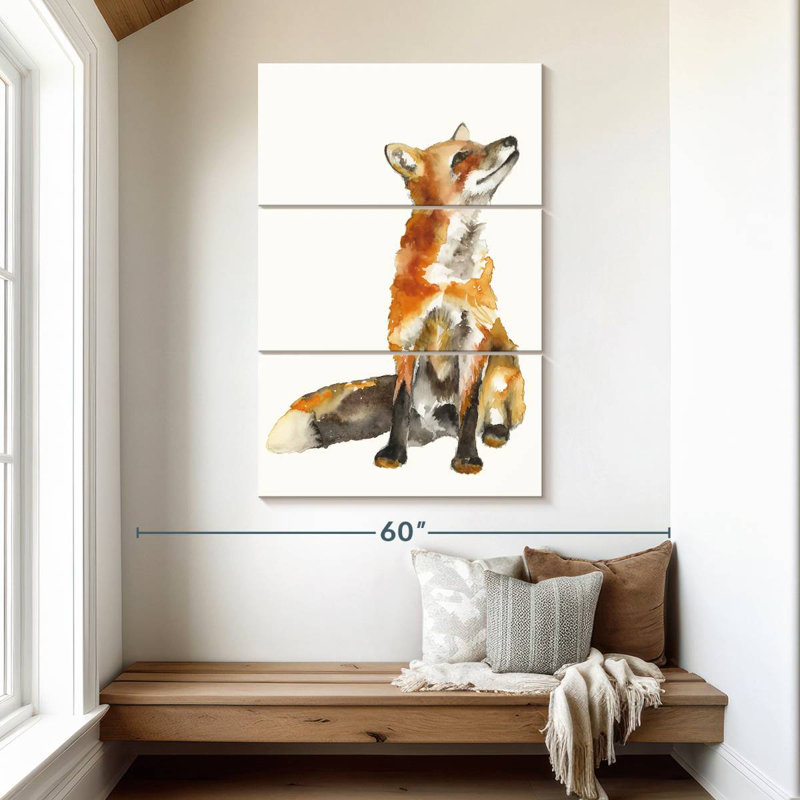 Brampt Sly Fox I, 50" H x 32" W