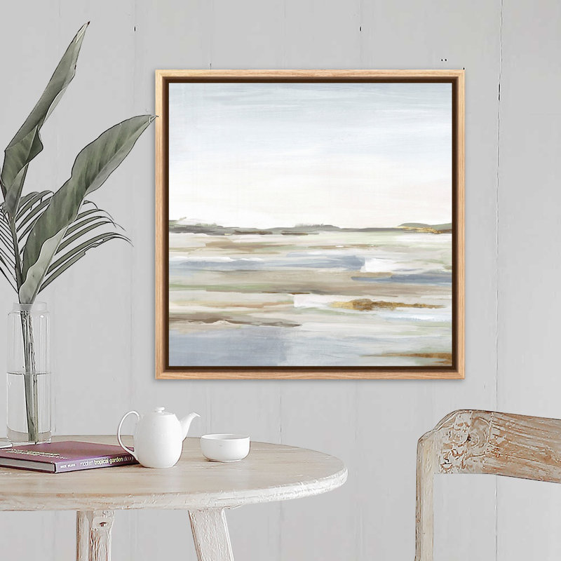 «Vastness II» par Eva Watts - reproduction d'art, Toile avec cadre photo, H 25,25 po x l 25,25 po, Naturel flottant