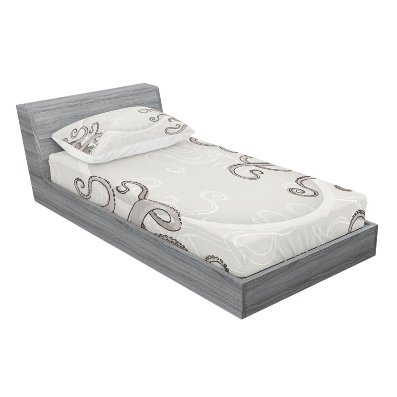 Microfiber Sheet Set, Twin Sheet Set with 1 Pillowcase