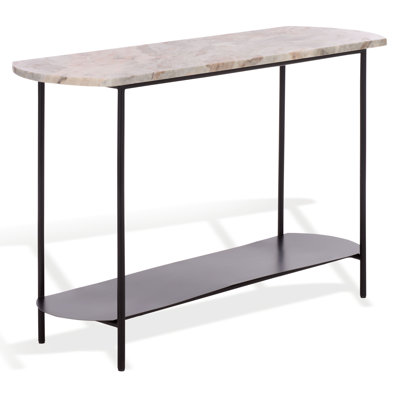 Macklyn Oval Marble Top Console Table
