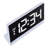 Digital Electric Tabletop Alarm White Clock with Color Changing Light
