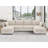 Ardenne 110“ Width U-Shaped Modular Couch with Reversible Chaise and Storage Seats-1876190180