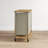 3‑Bag Laundry Sorter with Woodgrain Top, Steel Frame, and Washable Linen Bags-305588992