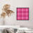 Abstract Hot Pink Plaid Pattern I Modern Unframed Art Print-1153198029