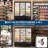 56.6 Cu.Ft. Commercial Beverage Refrigerator - 3 Glass Door Merchandiser Cooler with LED Lighting, 8 Heavy-Duty Castors, Adjustable Shelves | Upright Drink Display Fridge for Restaurants, Stores