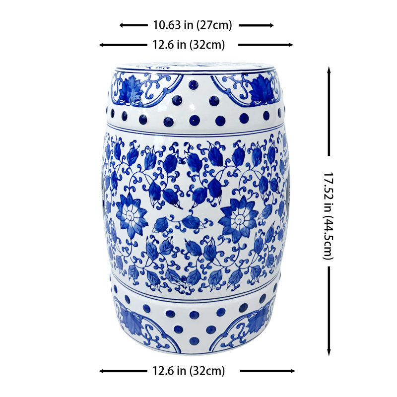 Tabouret en céramique de style chinois