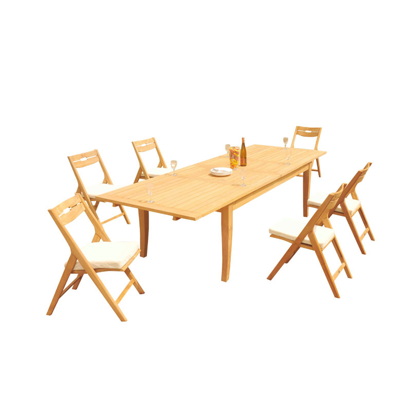 Ensemble de salle à manger rectangulaire pour 6 personnes 125 po Cimara
