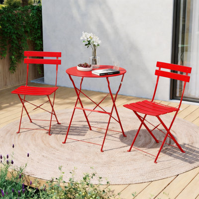 Ensemble bistro en acier 3 pièces Shelah Premium