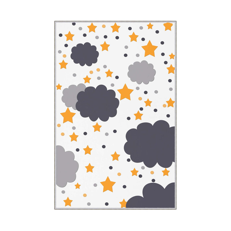 Stylish Hall Carpet (2.6 x 4.9 ft), 100% Polyester, 650 g/m² | Antibacterial, Non-Slip Underside, 0.3 in Pile Height | Machine Washable, 3D Digital Printing | Perfect for Entryway, Living Room, and Bedroom Décor