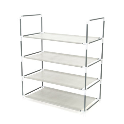12 Pair Stackable Shoe Rack